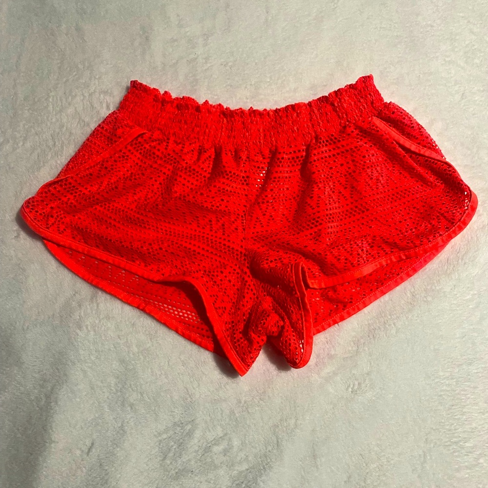 Coral Beach Cover Up Shorts | Medium
